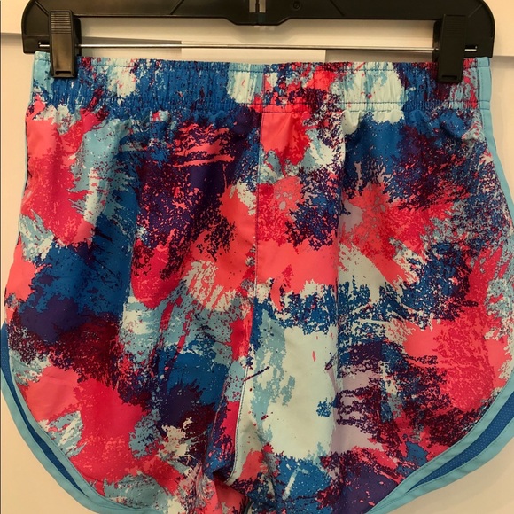 NIKE Dri-Fit runners shorts pink blue splash sz M - Picture 13 of 14